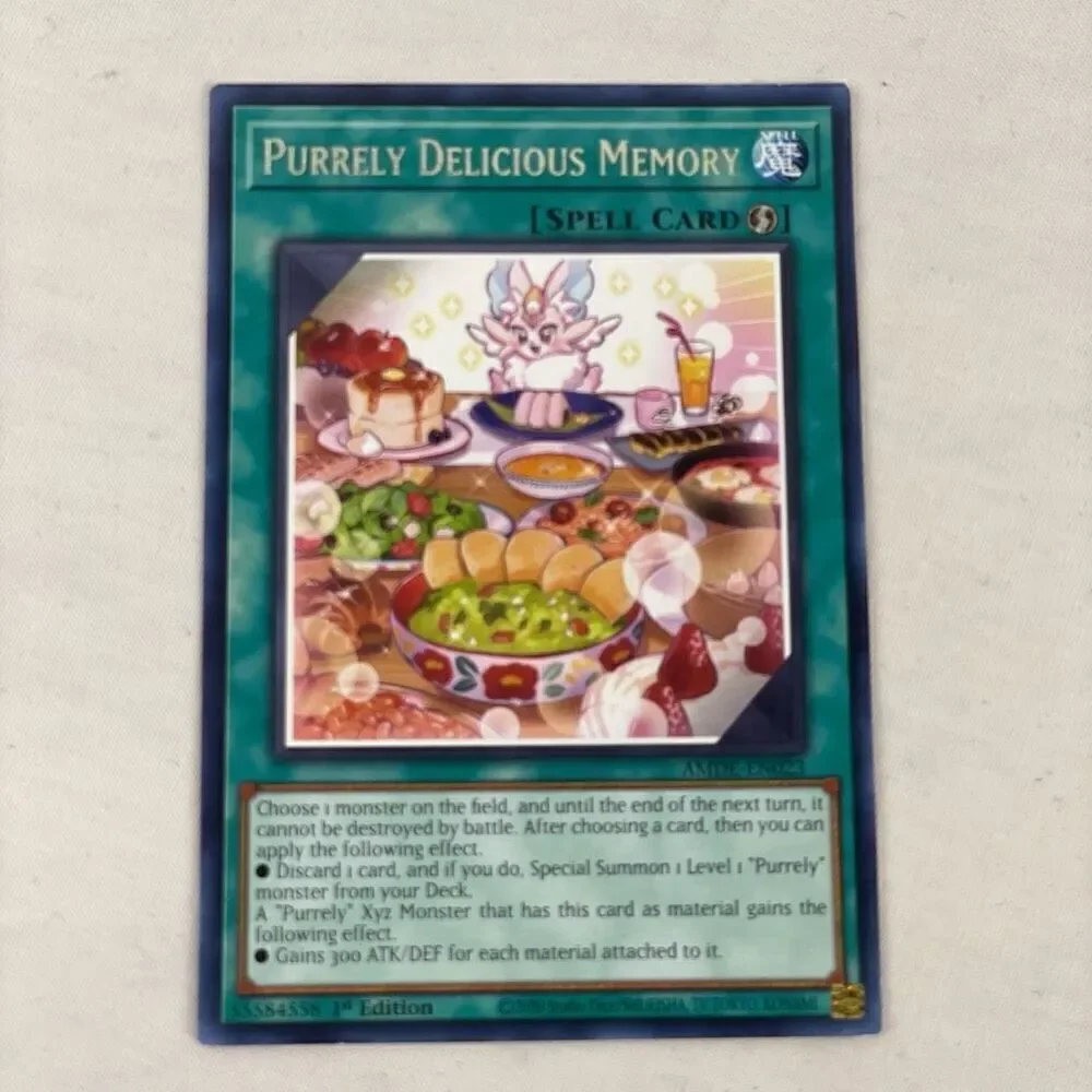 Ty-Gi-Oh! Purrely Delicious Memory Spell Game‎ Card x3
